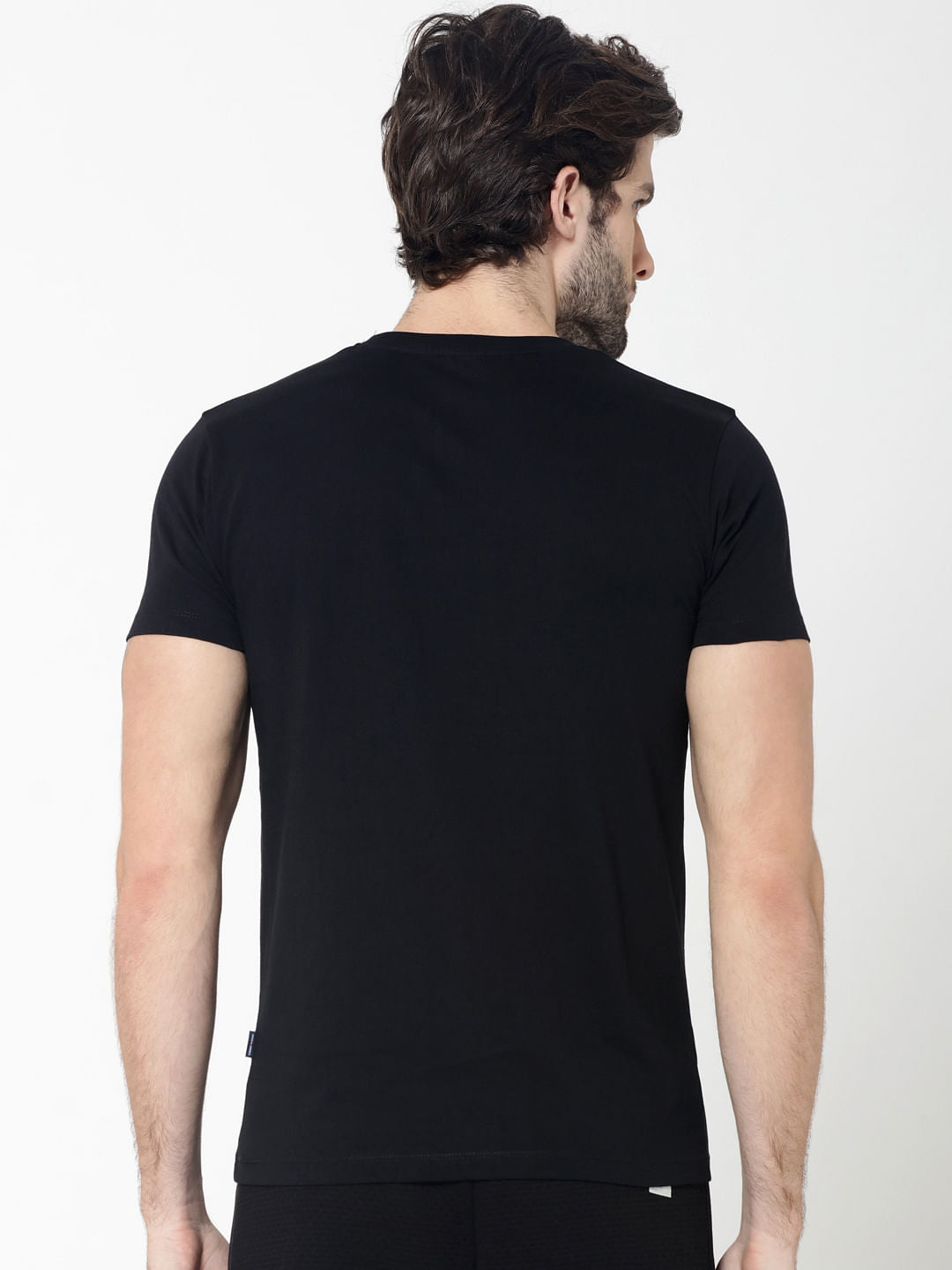 Black New York City Graphic Print Crew Neck T-Shirt