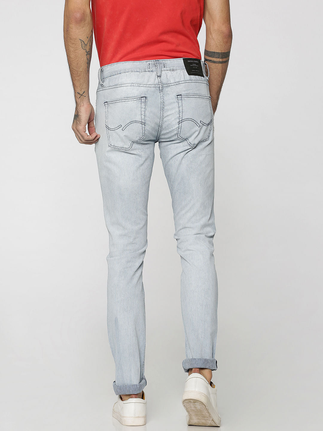 Light Blue Striped Tim Anti Fit Jeans