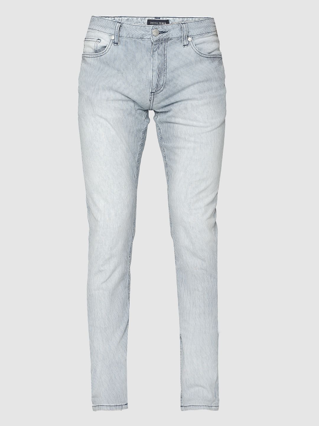 Light Blue Striped Tim Anti Fit Jeans