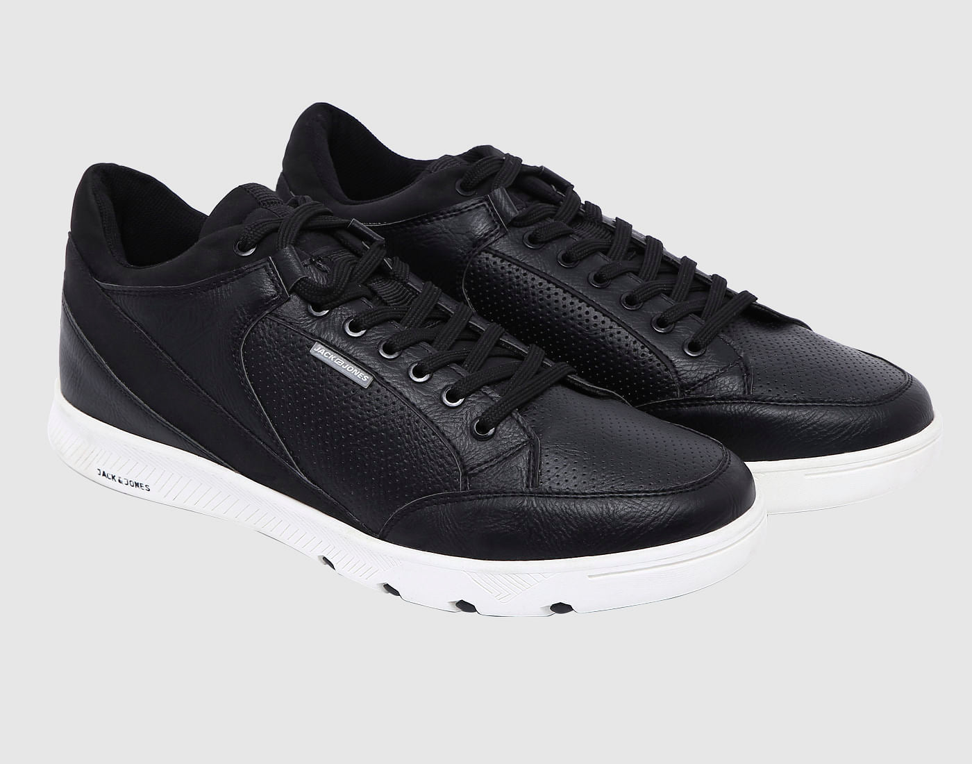 Black Pu Sneakers