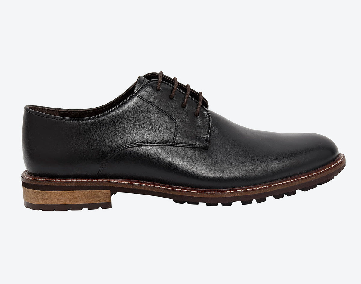 Black Derby Shoes - 6