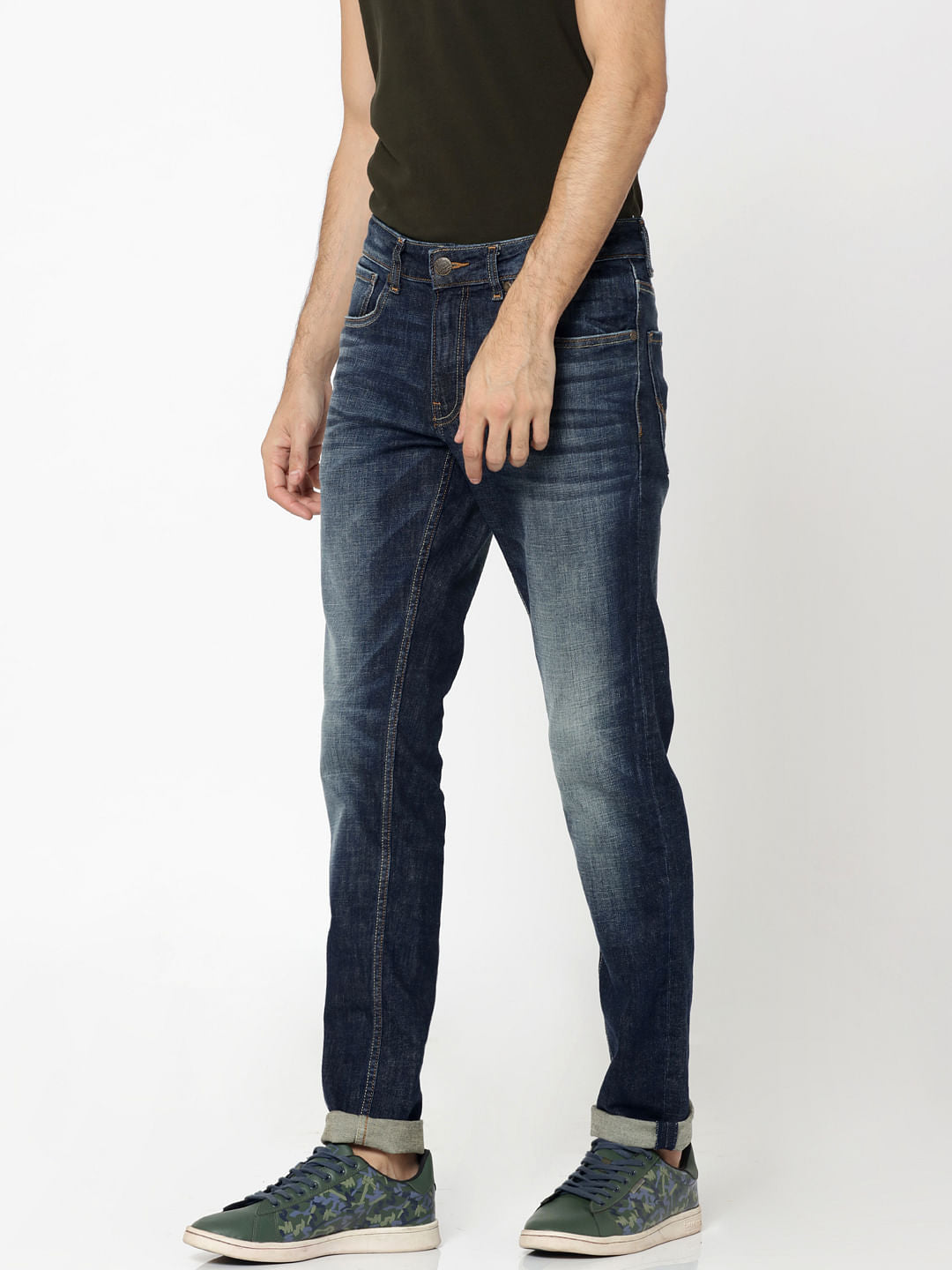 Dark Blue Glenn Slim Jeans