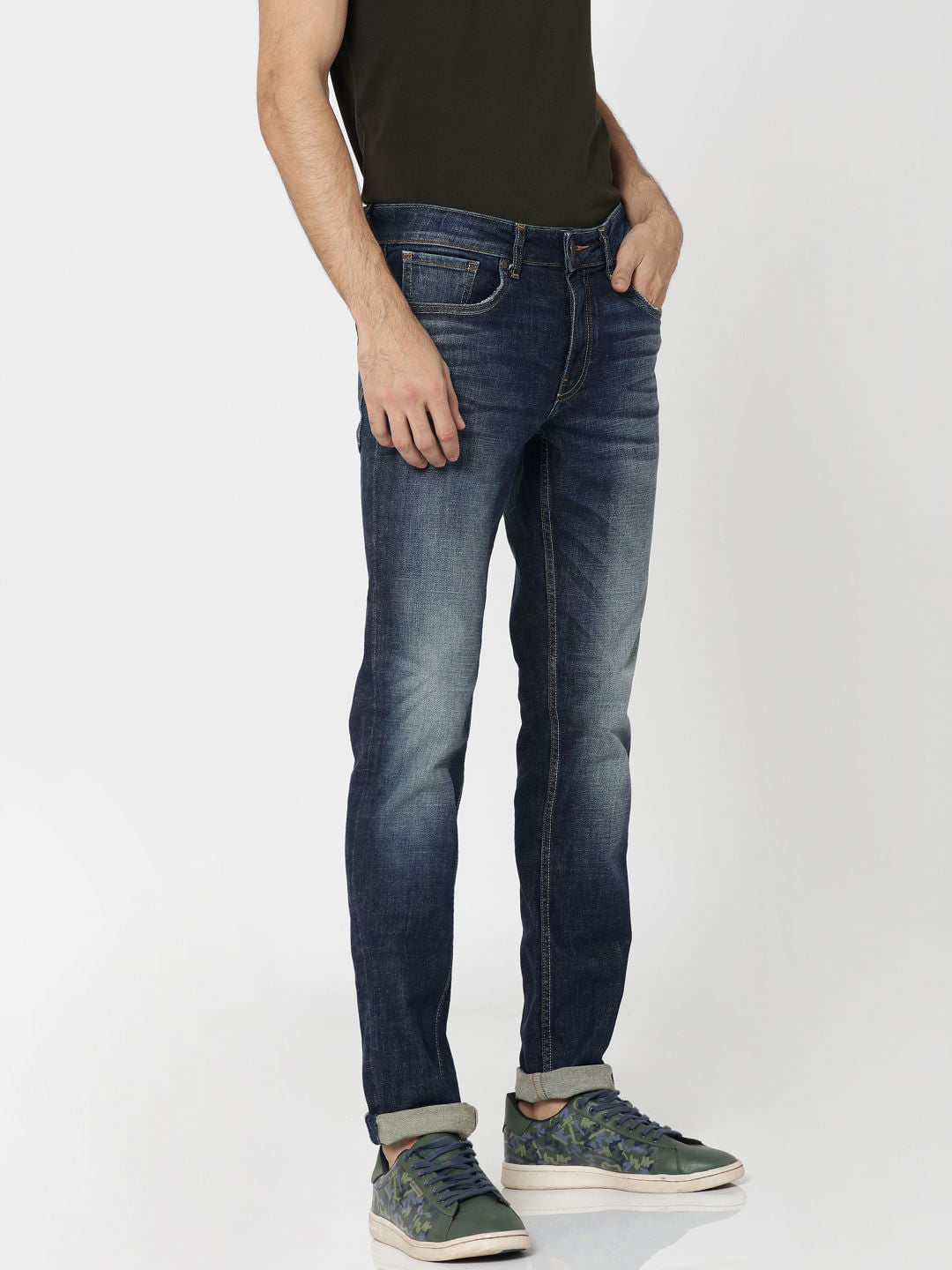 Dark Blue Glenn Slim Jeans