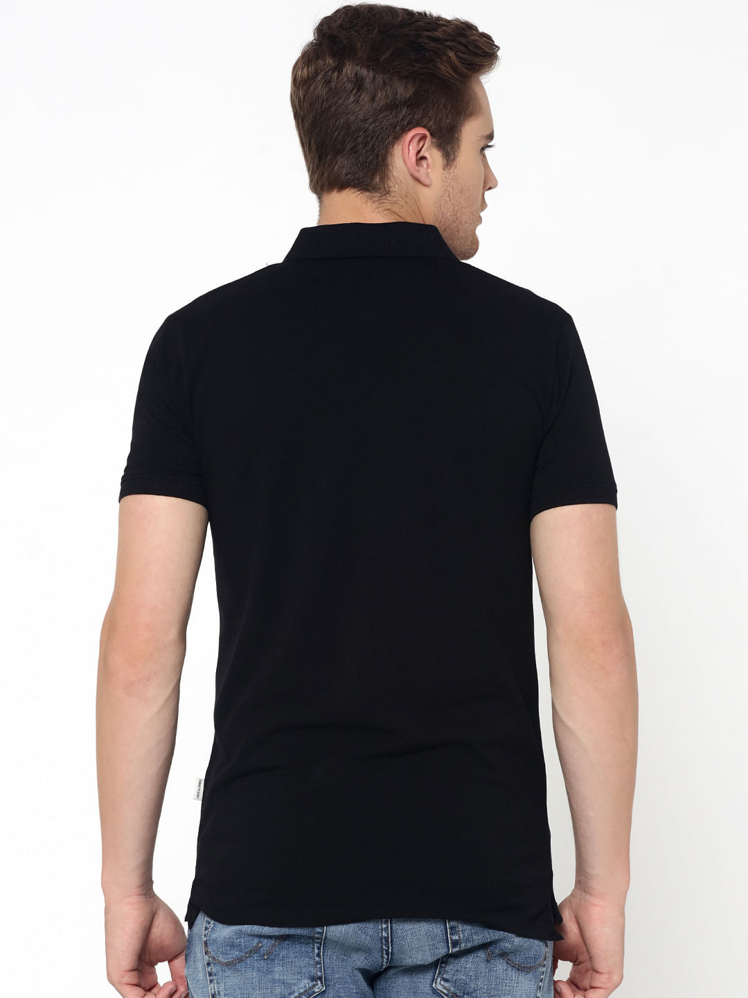 Black Polo Neck T-Shirt