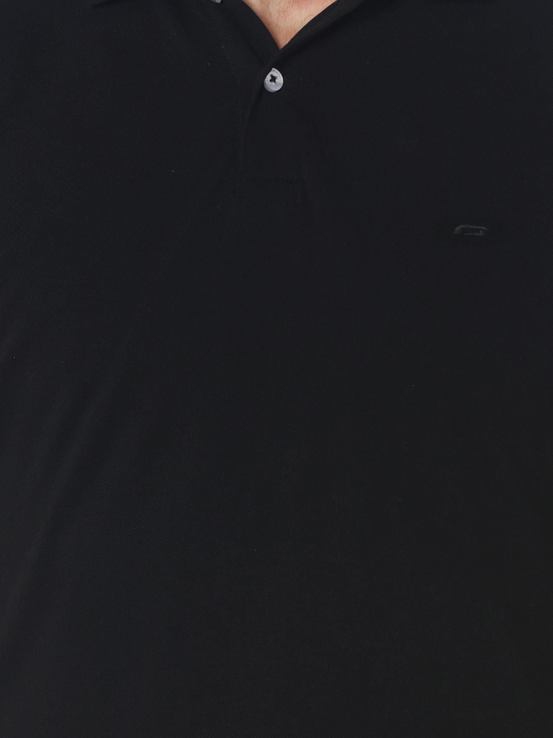 Black Polo Neck T-Shirt