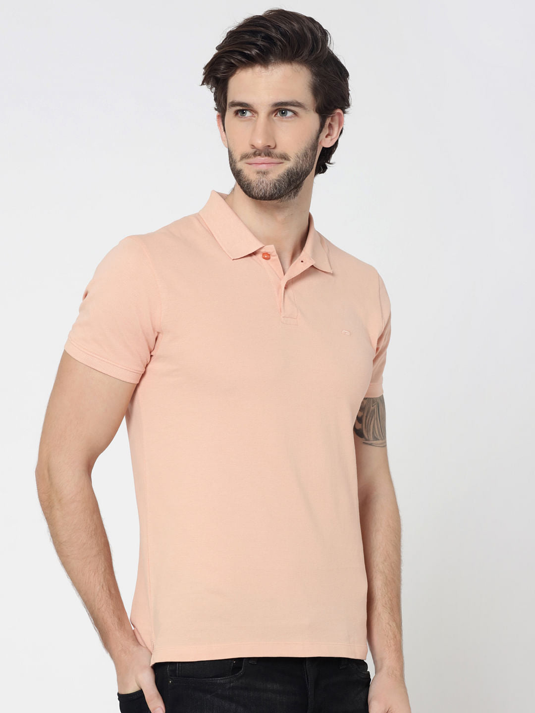 Peach Polo T-Shirt