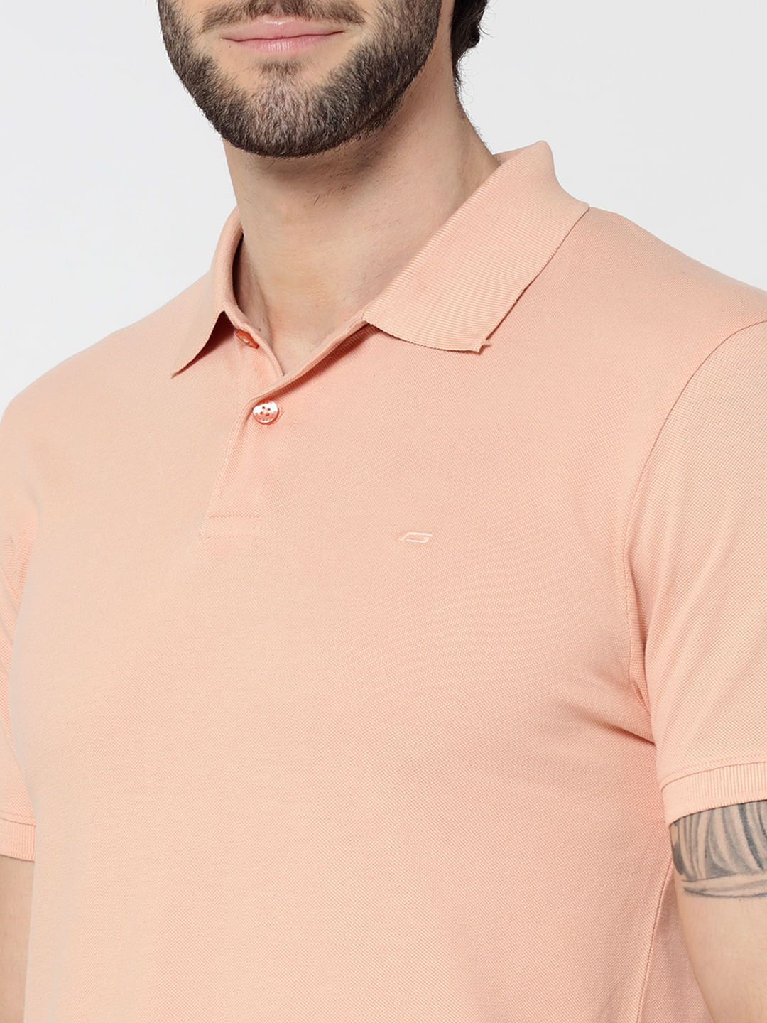 Peach Polo T-Shirt