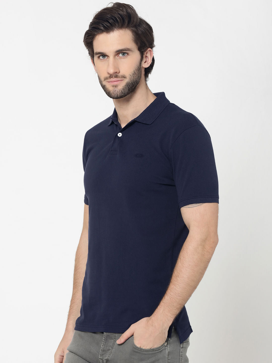 Dark Blue Polo T-Shirt