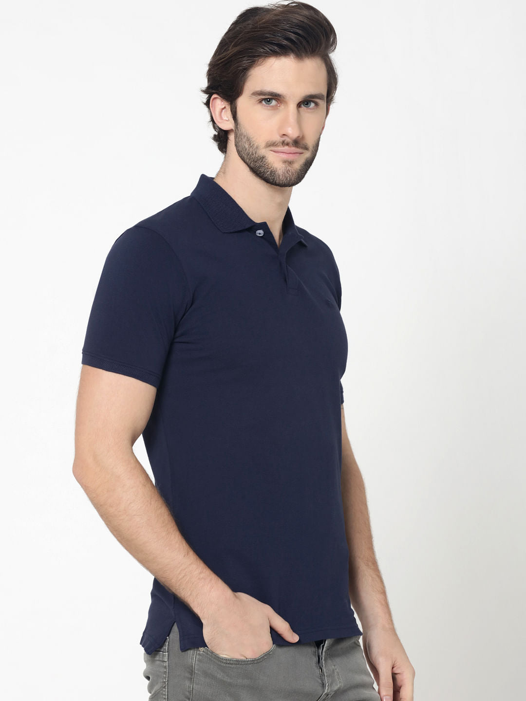 Dark Blue Polo T-Shirt