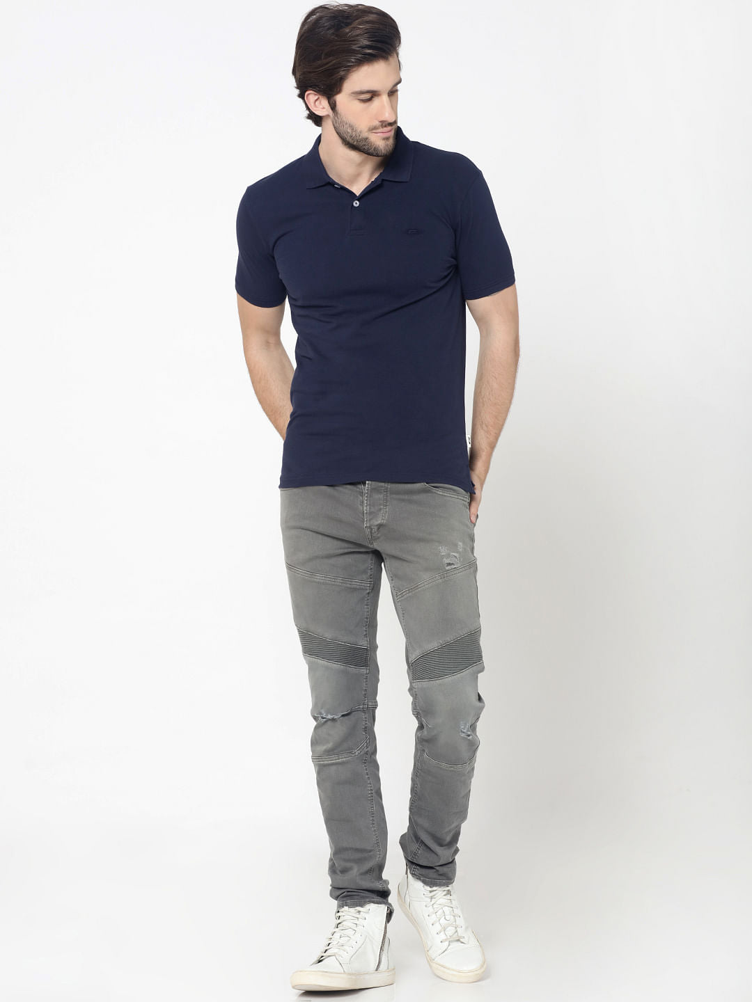 Dark Blue Polo T-Shirt