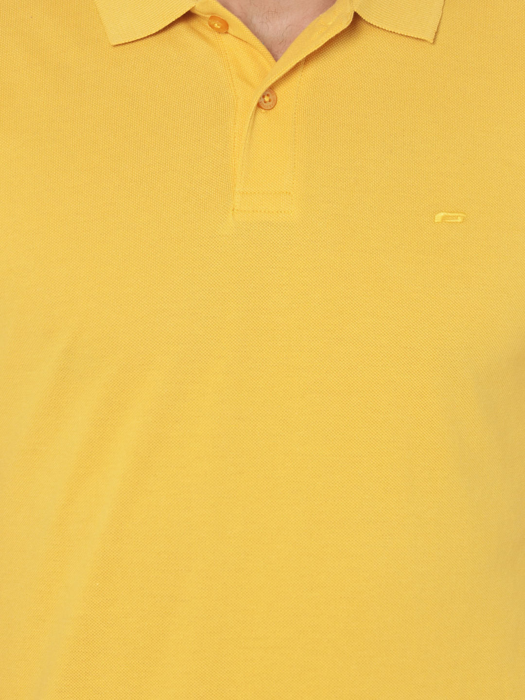 Yellow Polo Neck T-Shirt