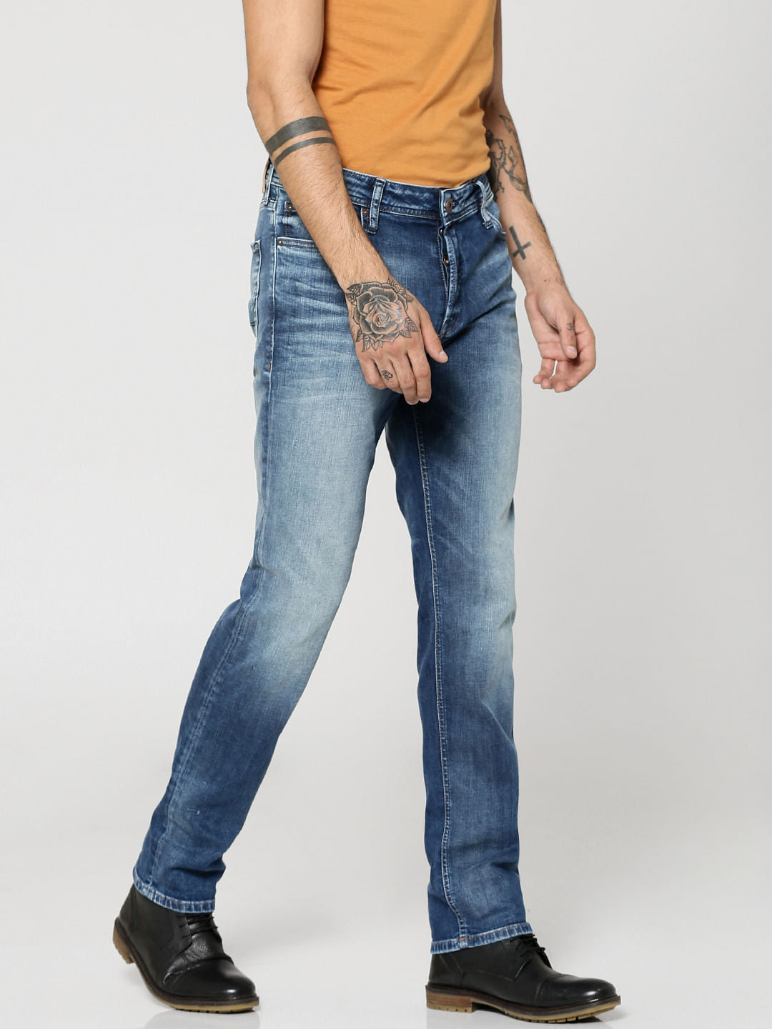 Dark Blue Clark Regular Fit Jeans