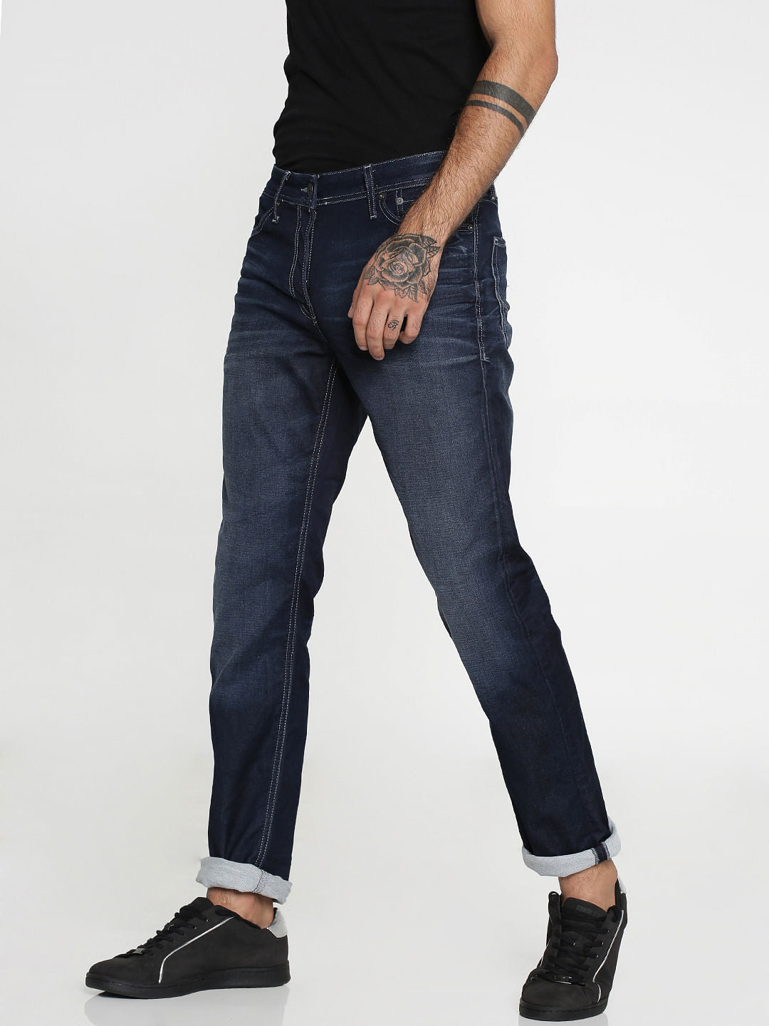 Dark Blue Mike Comfort Fit Jeans