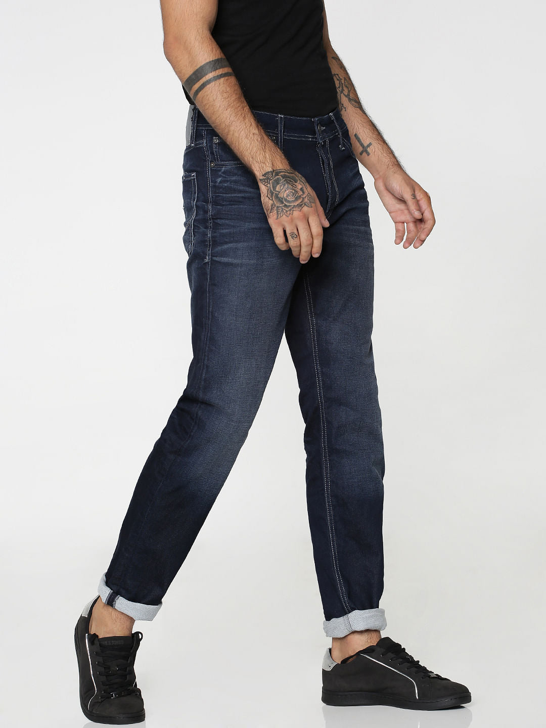 Dark Blue Mike Comfort Fit Jeans