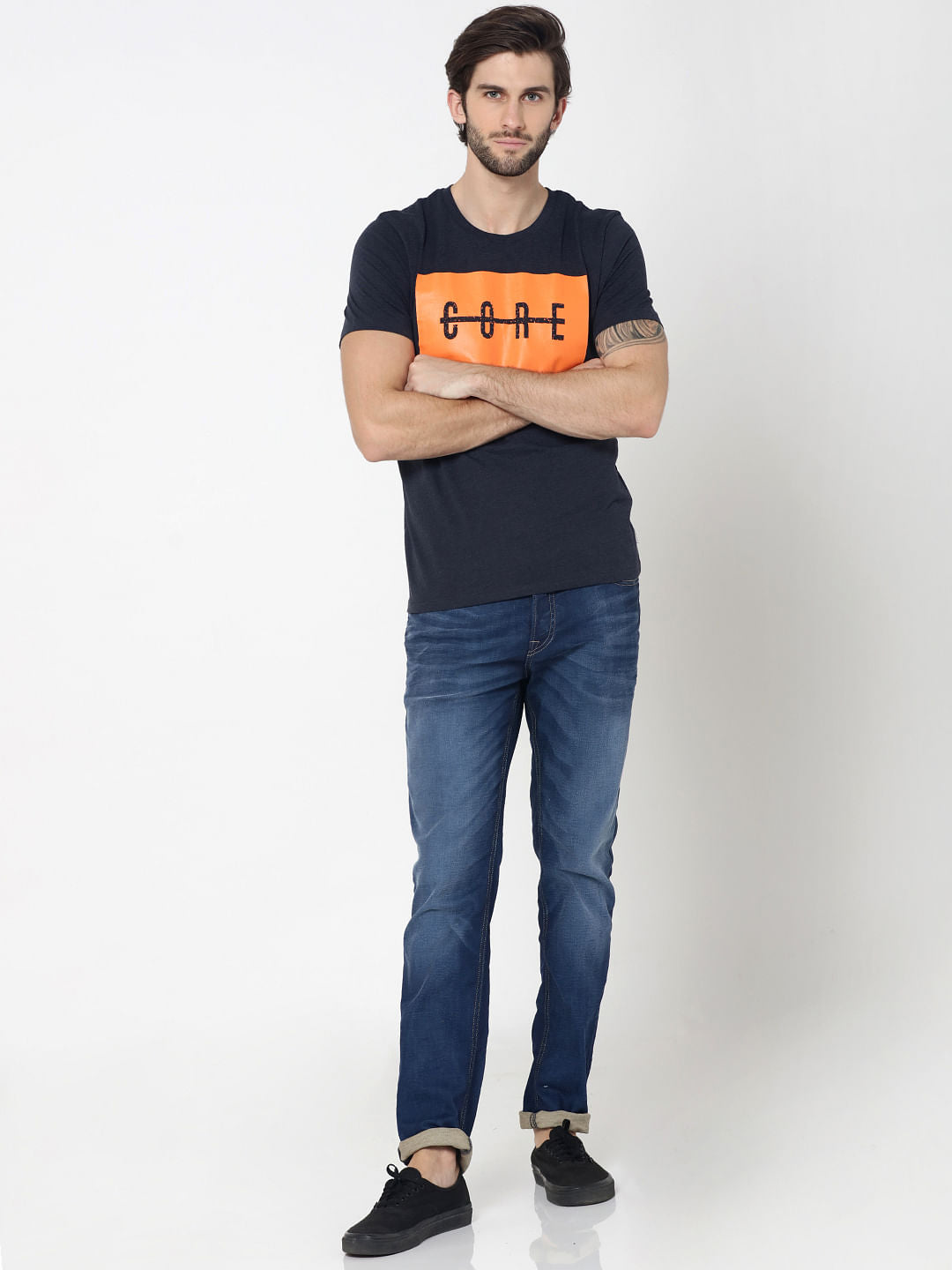 Dark Blue Tim Anti Fit Jeans - 29/30