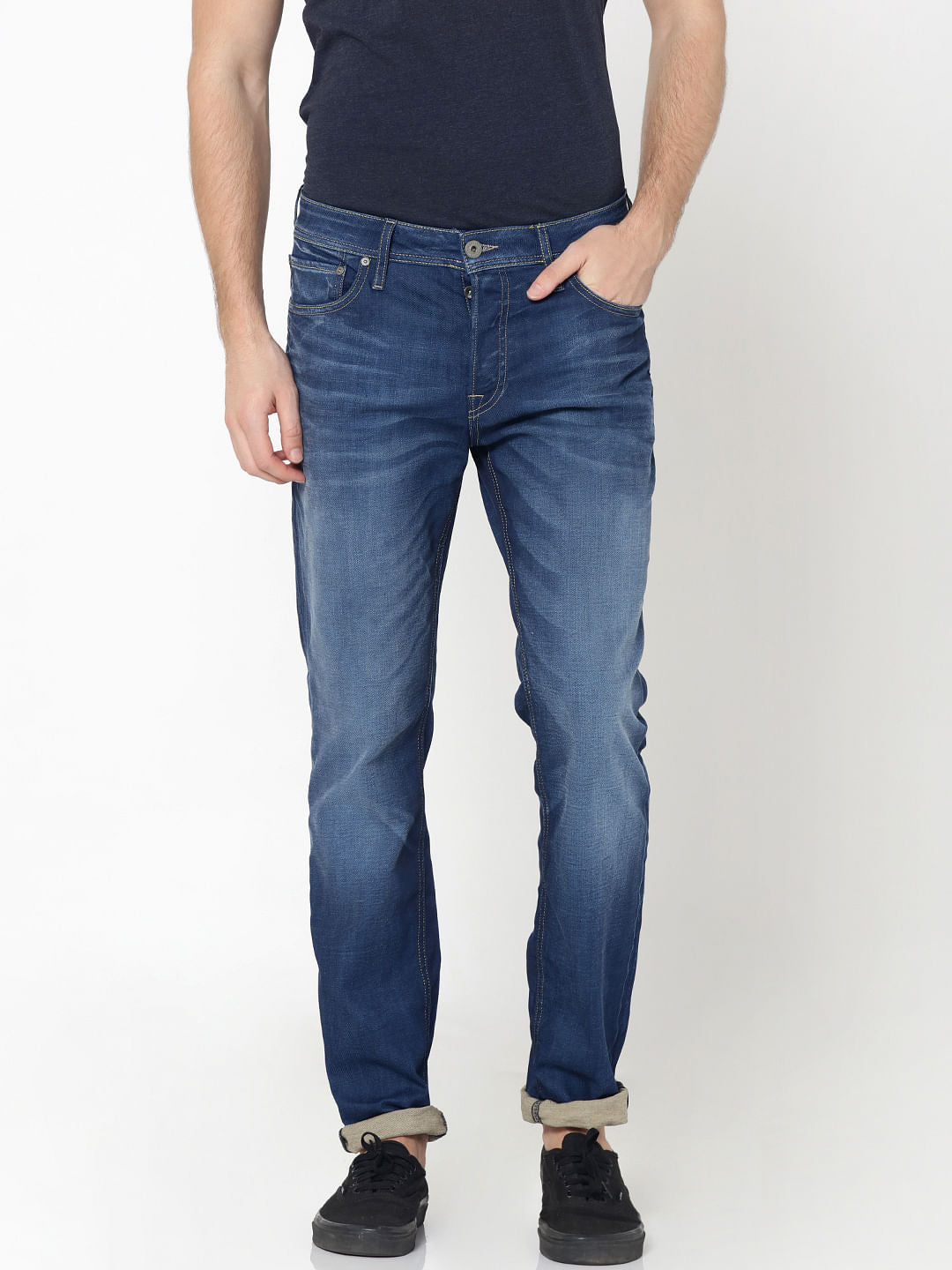 Dark Blue Tim Anti Fit Jeans