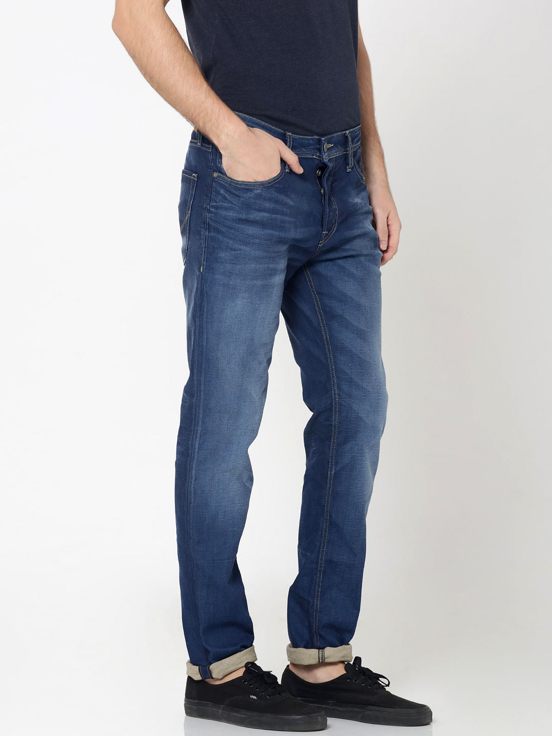 Dark Blue Tim Anti Fit Jeans
