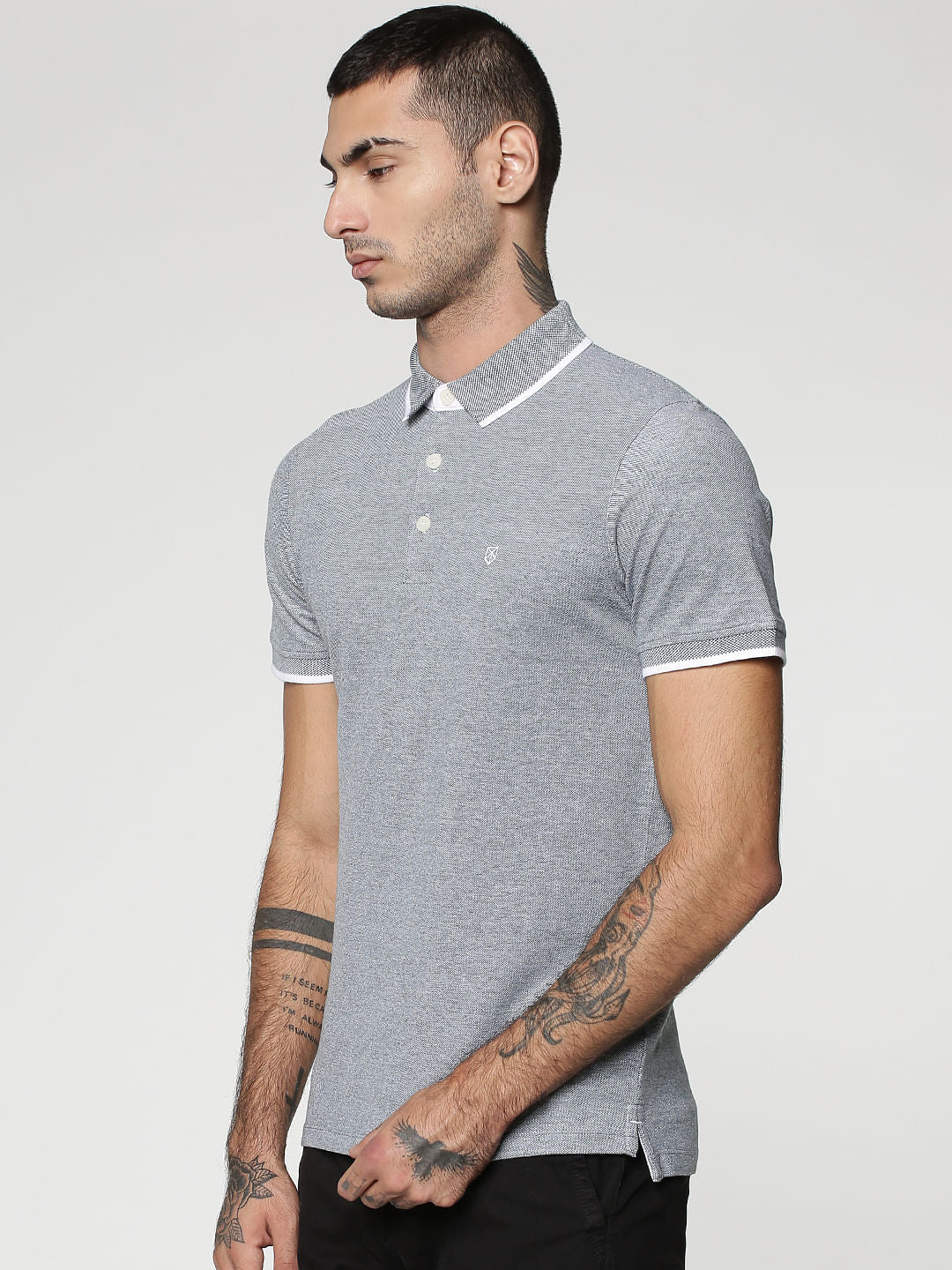 Green Polo Neck T-Shirt