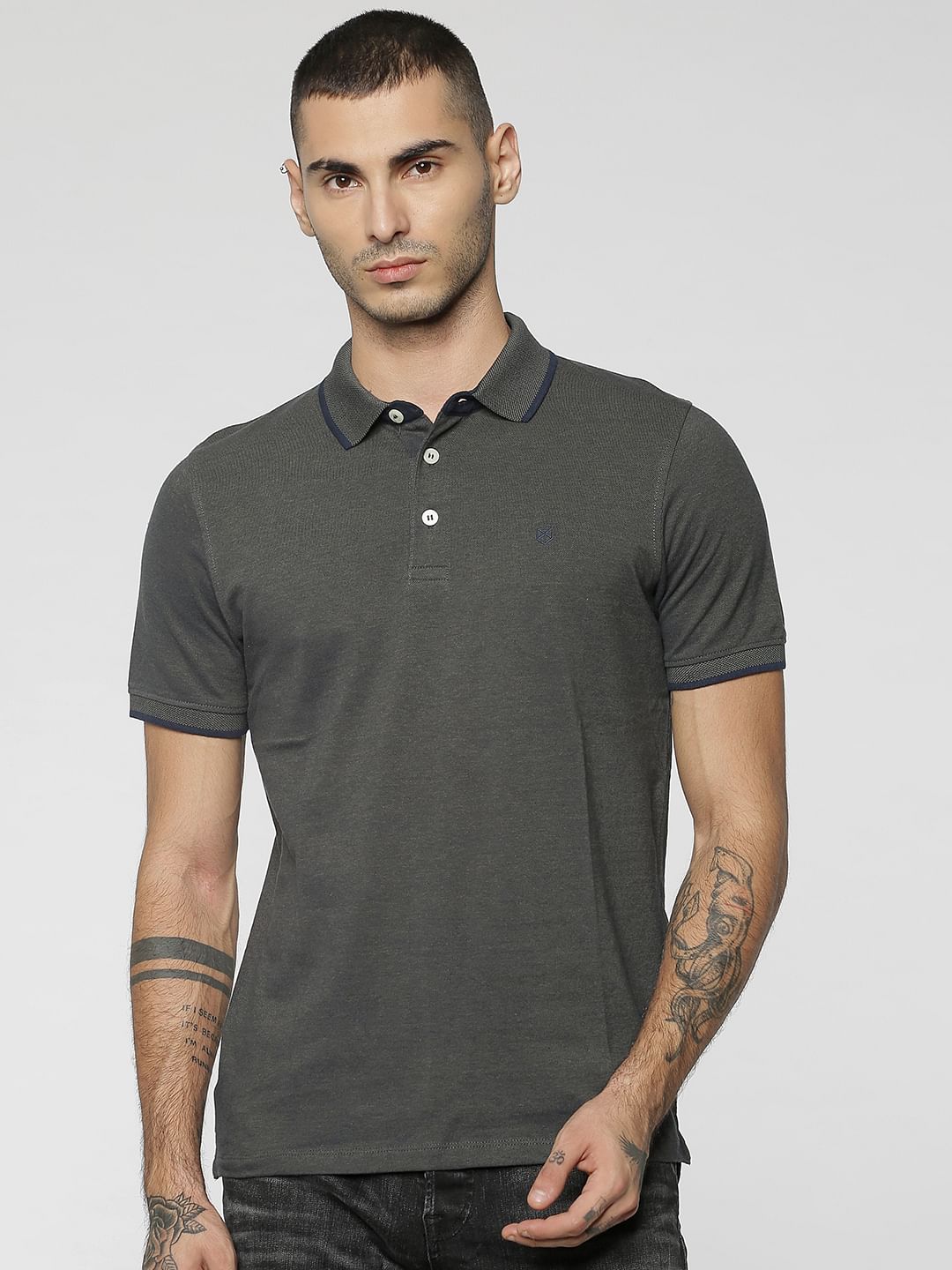 Olive Green Polo T-Shirt - S