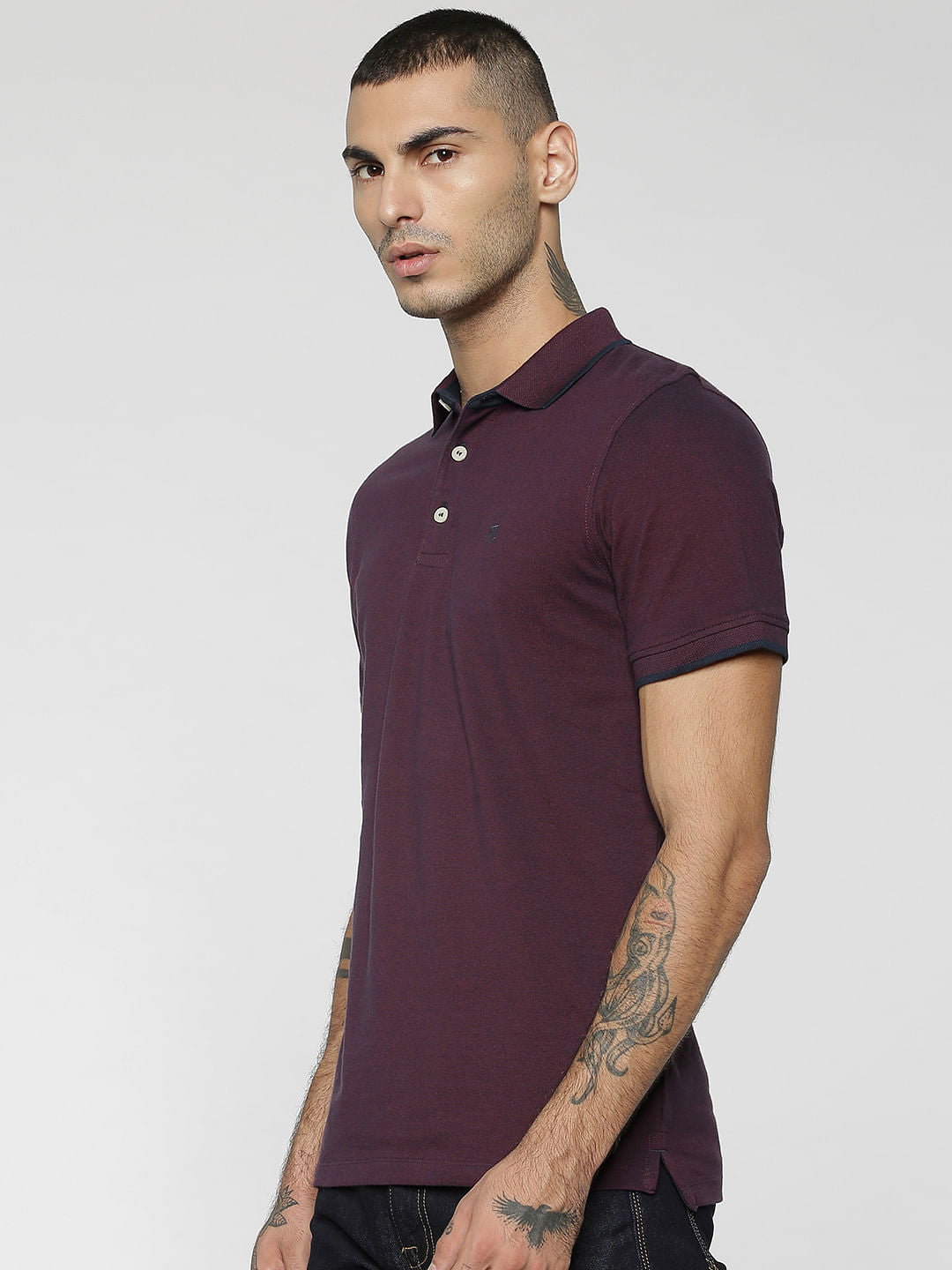 Burgundy Polo T-Shirt