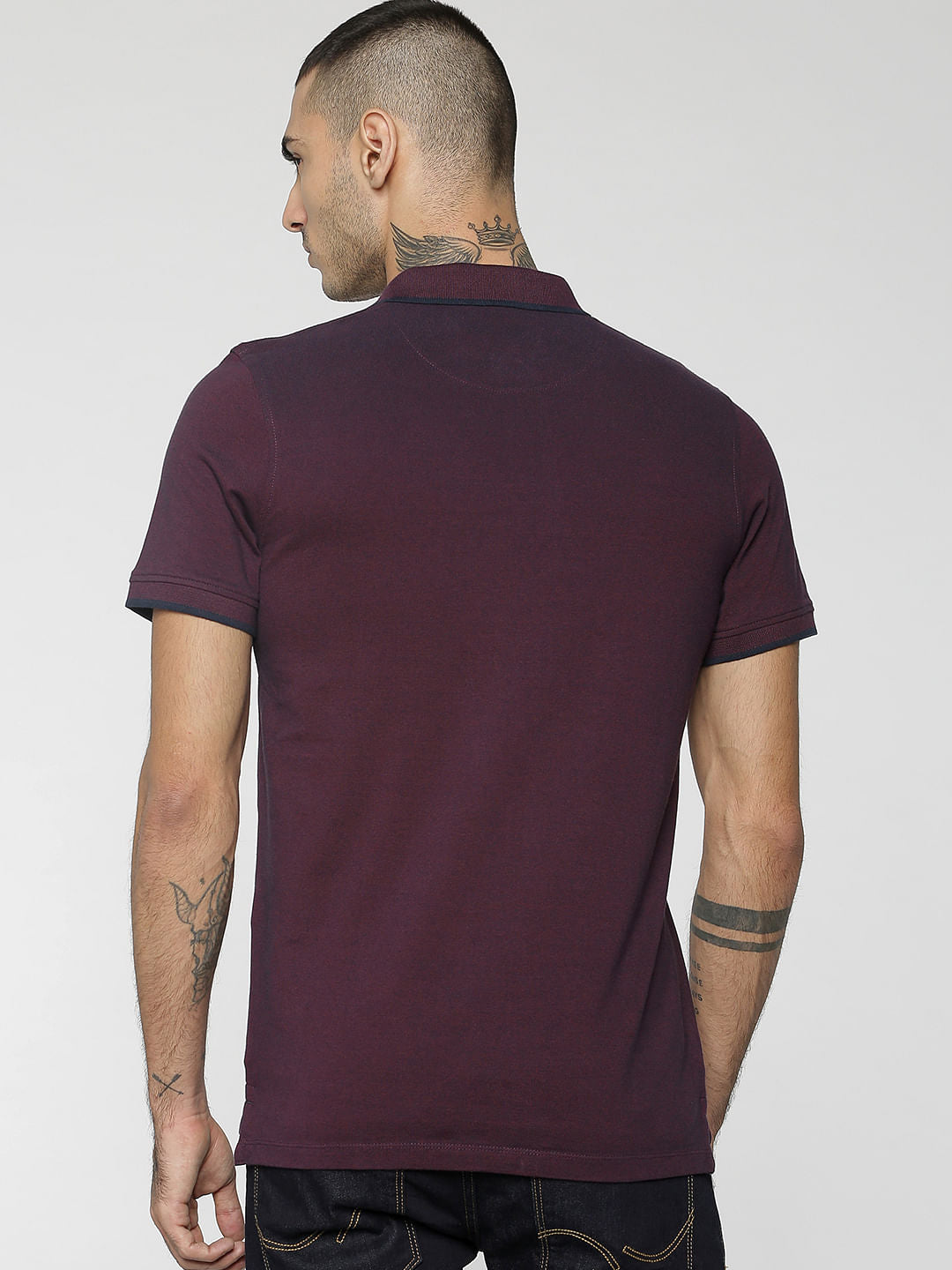 Burgundy Polo T-Shirt