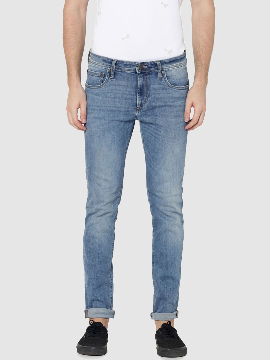 Light Blue Ben Low Rise Skinny Fit Jeans