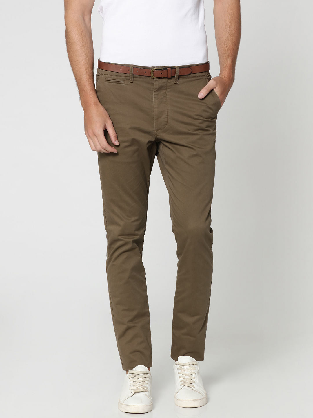 Brown Slim Fit Chinos - 28/32
