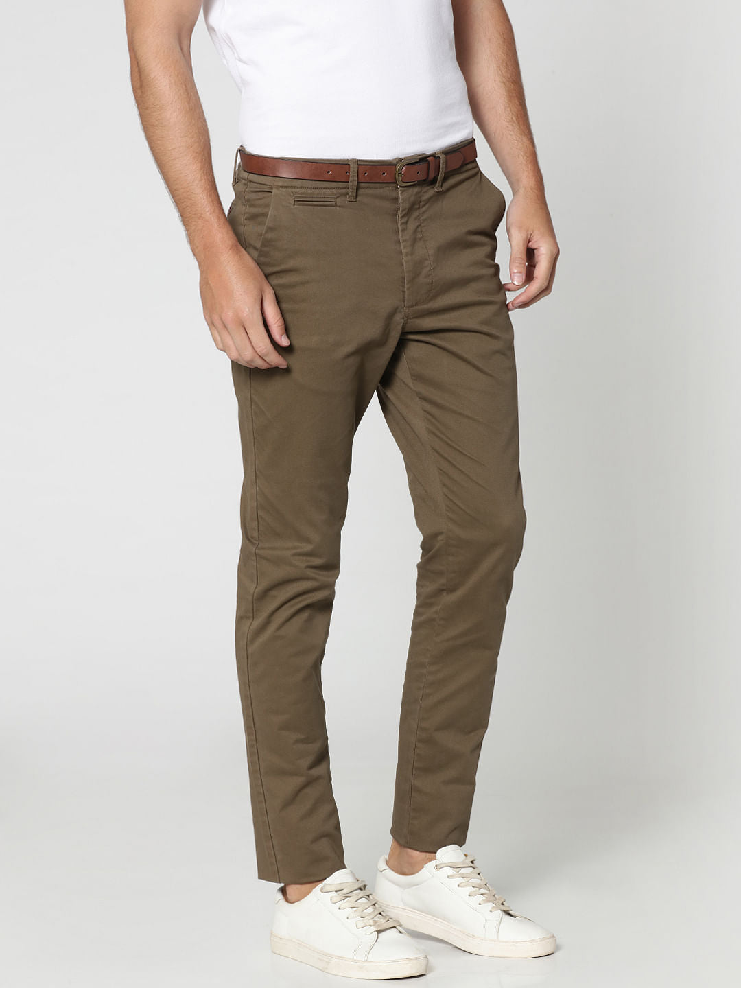 Brown Slim Fit Chinos