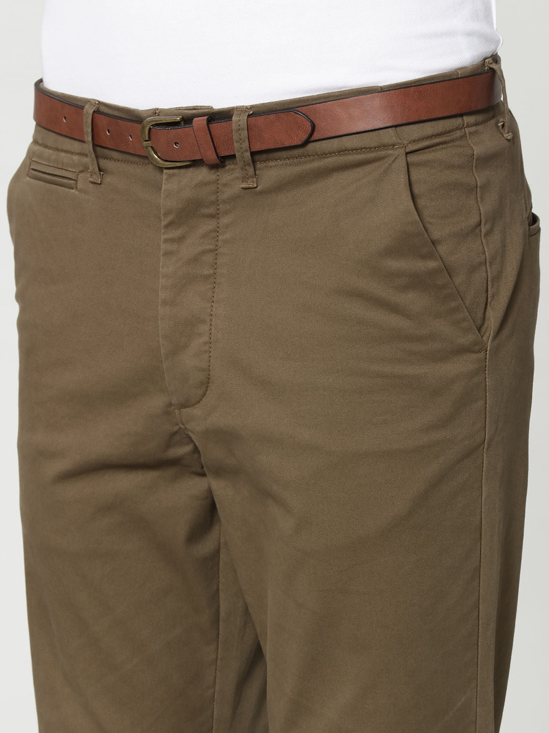 Brown Slim Fit Chinos