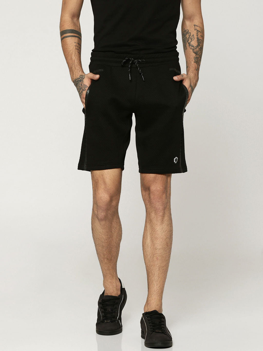 Black Sweatshorts - S