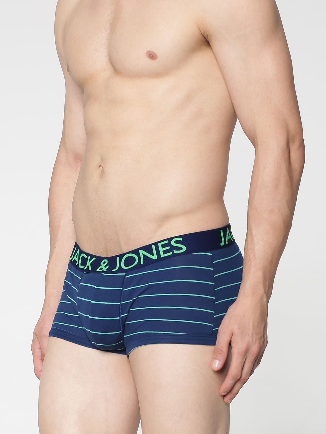 Blue Stripe Brazilian Trunks