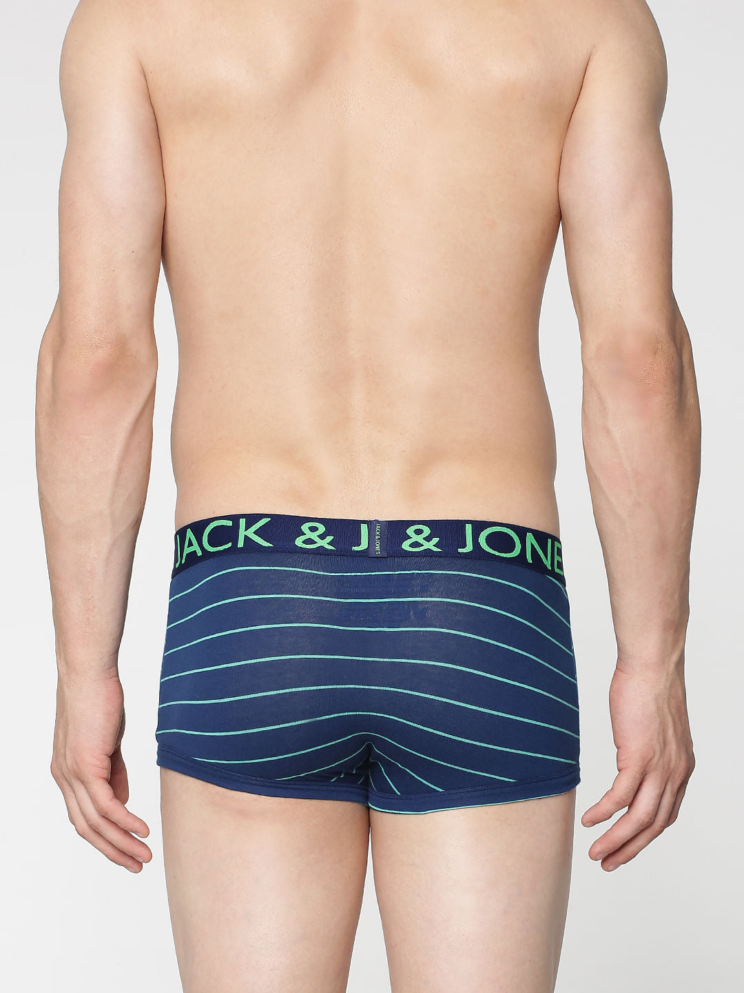 Blue Stripe Brazilian Trunks