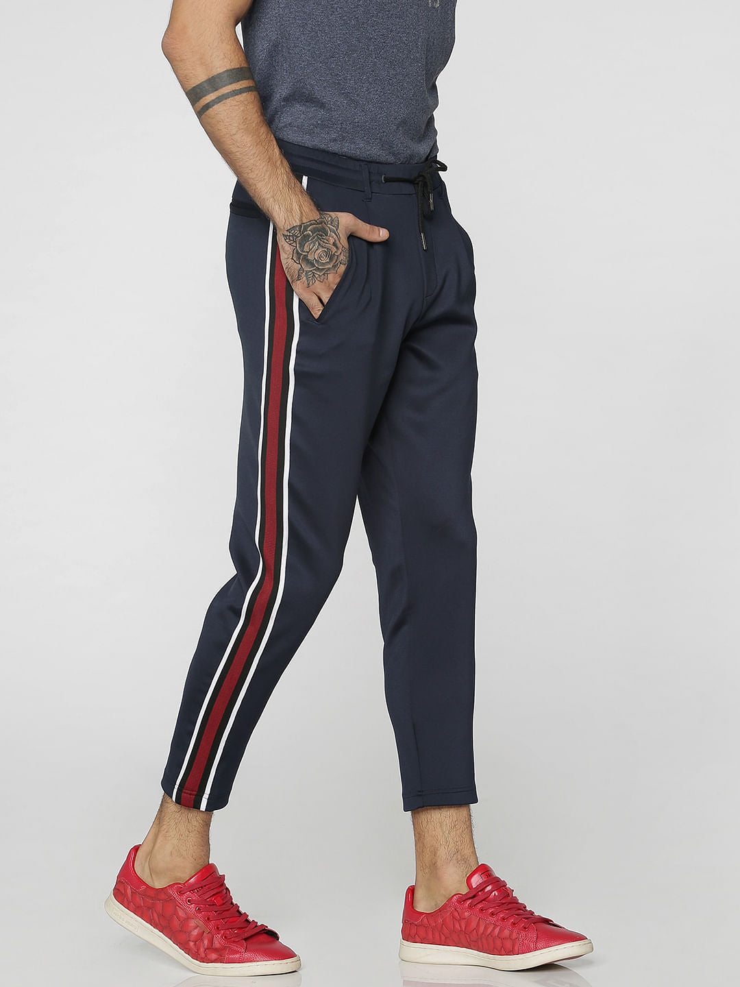 Blue Racer Striped Drawstring Pants