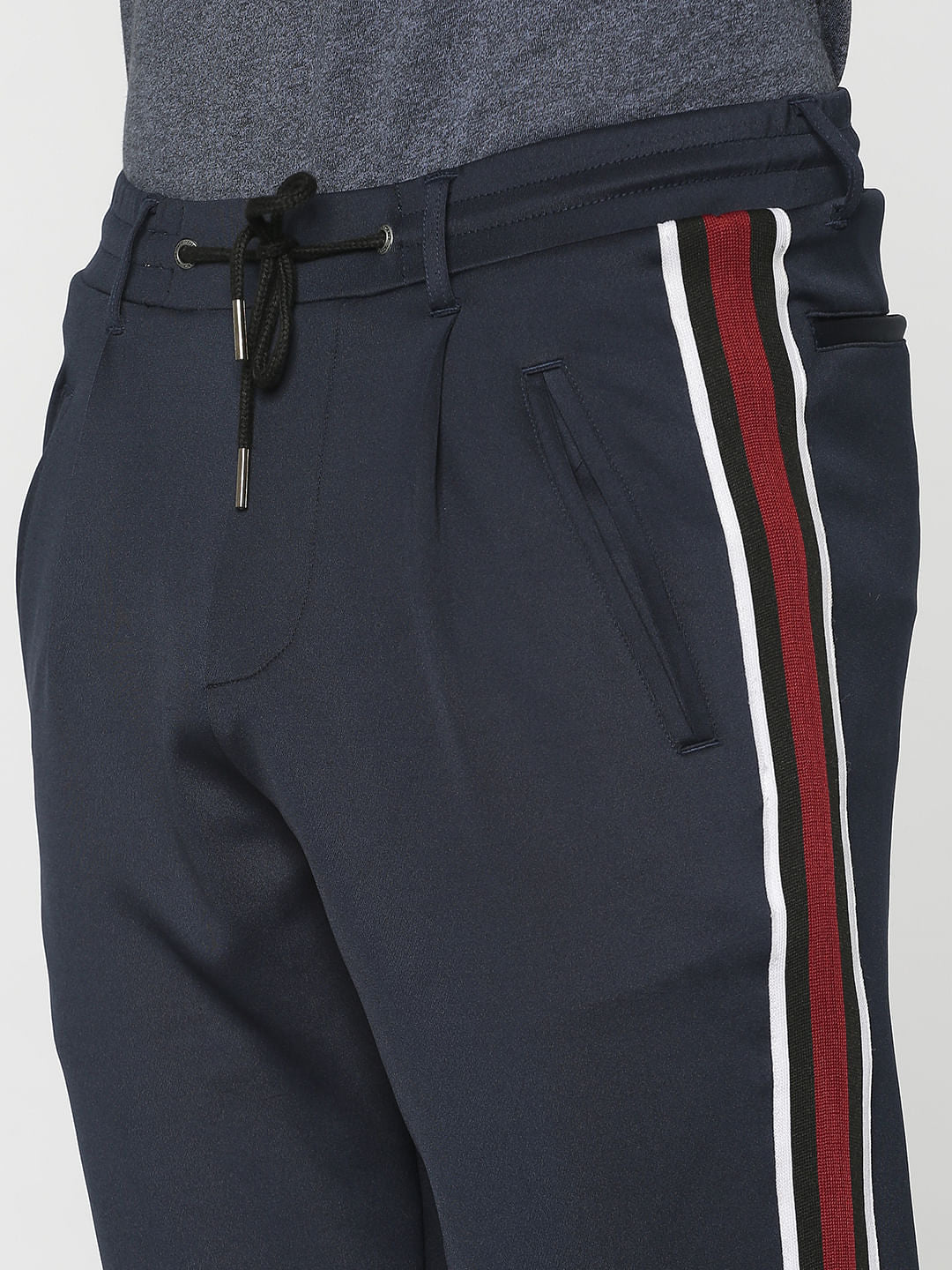 Blue Racer Striped Drawstring Pants