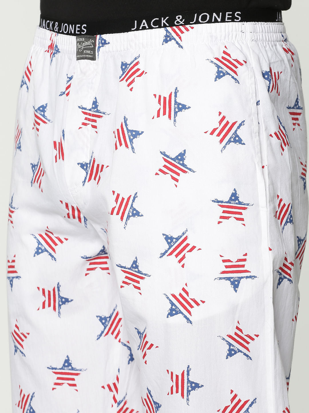 White All Over Star Print Pyjama