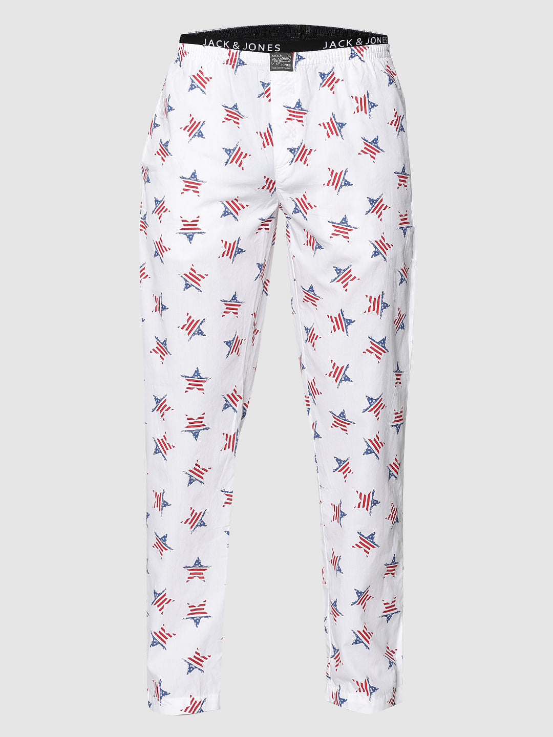 White All Over Star Print Pyjama