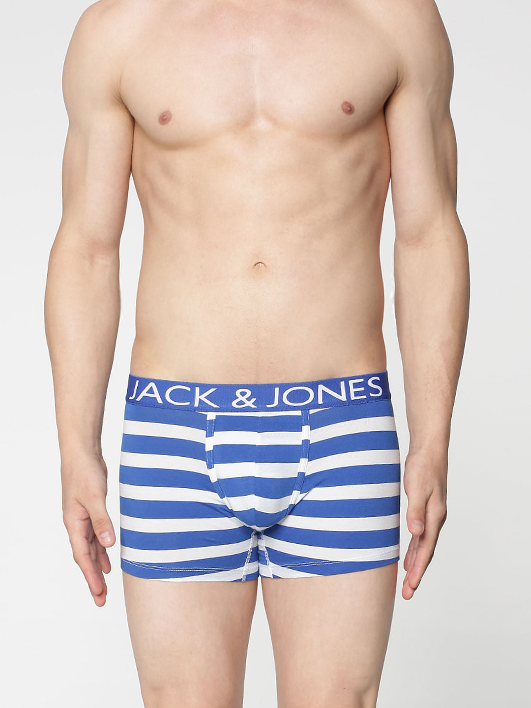 Blue Stripe Trunks - S