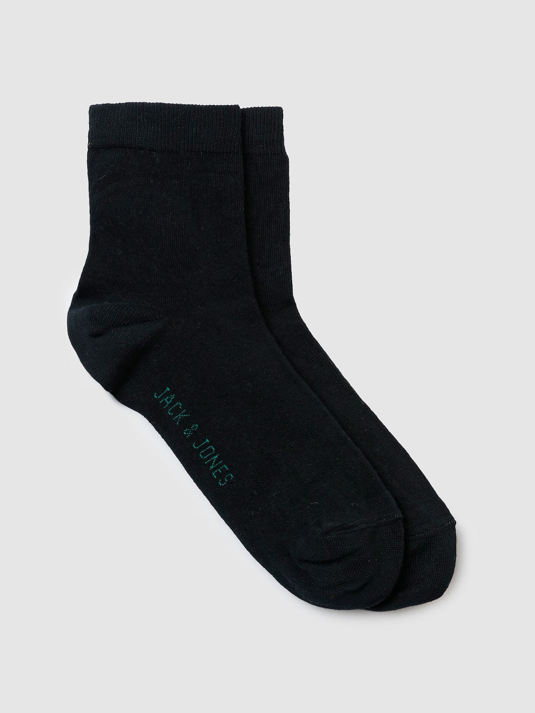 Black Mid Calf Length Socks