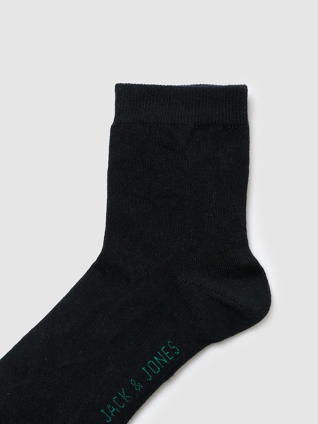 Black Mid Calf Length Socks