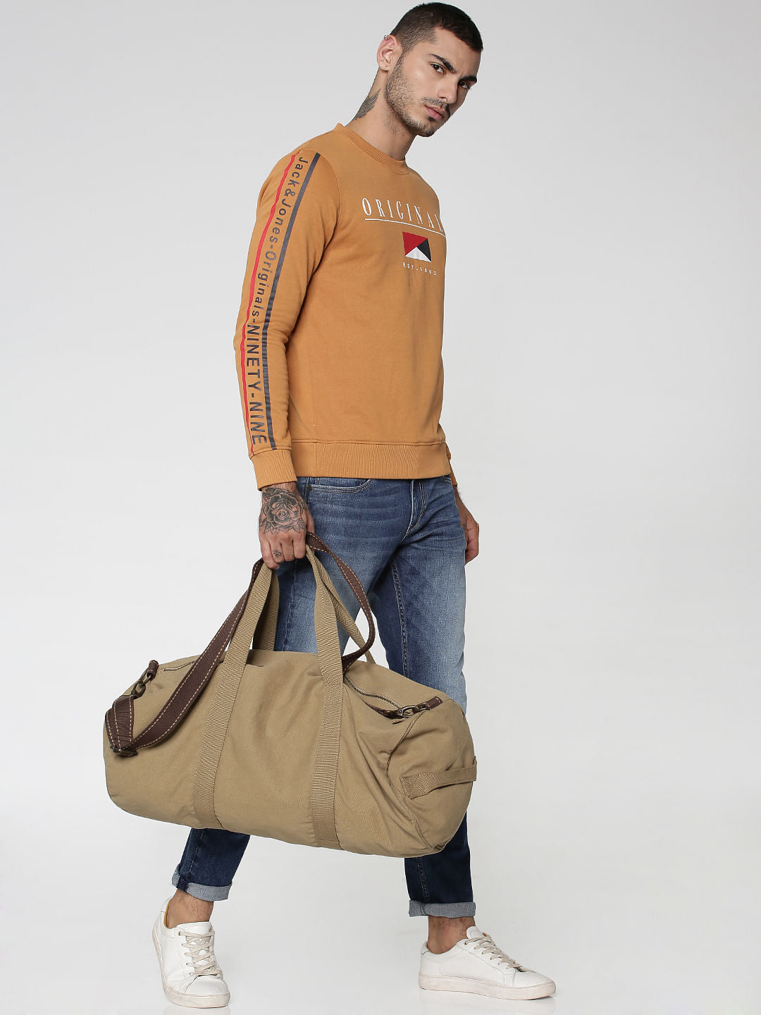 Brown Logo Print Sweatshirt