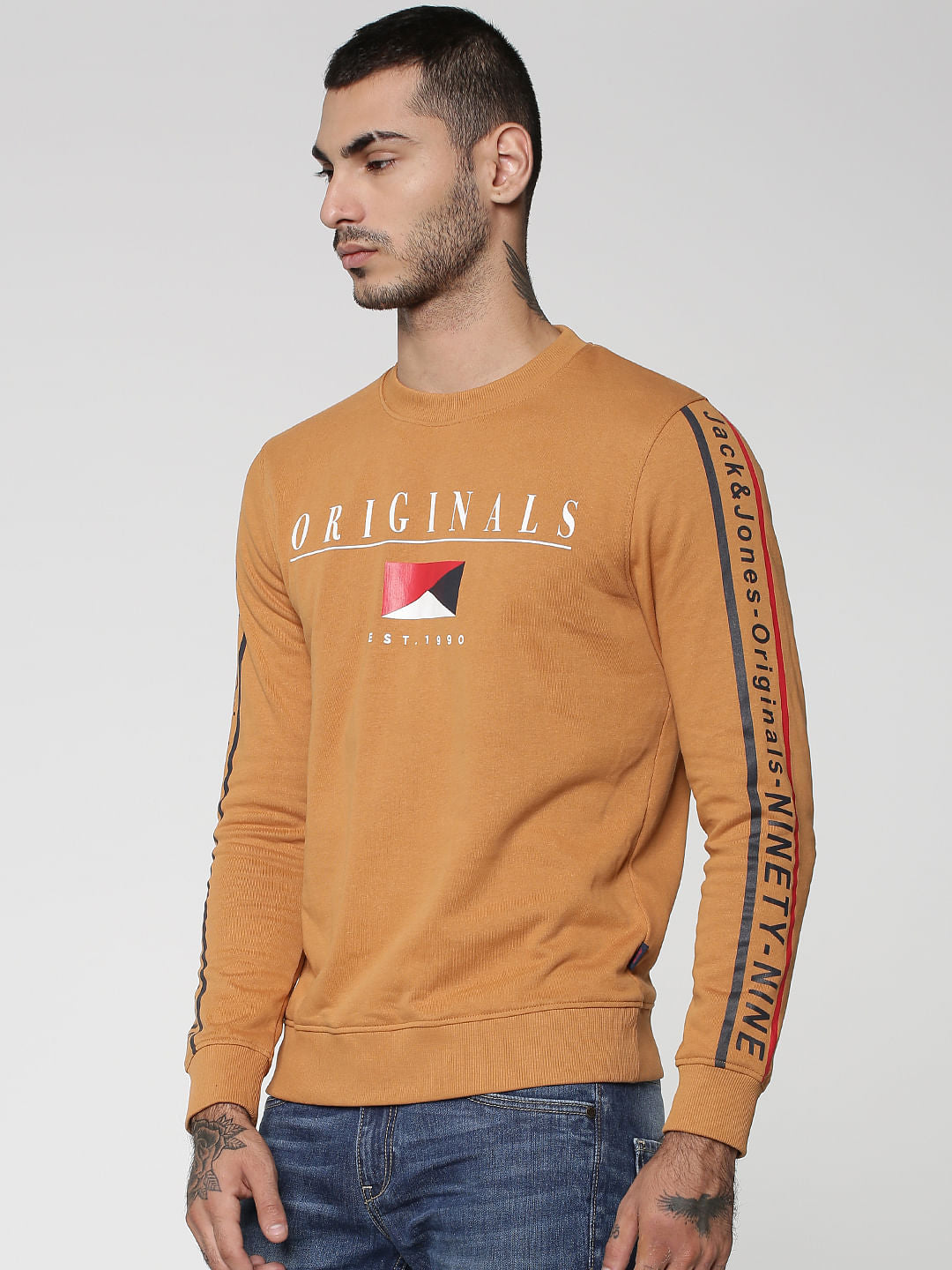 Brown Logo Print Sweatshirt