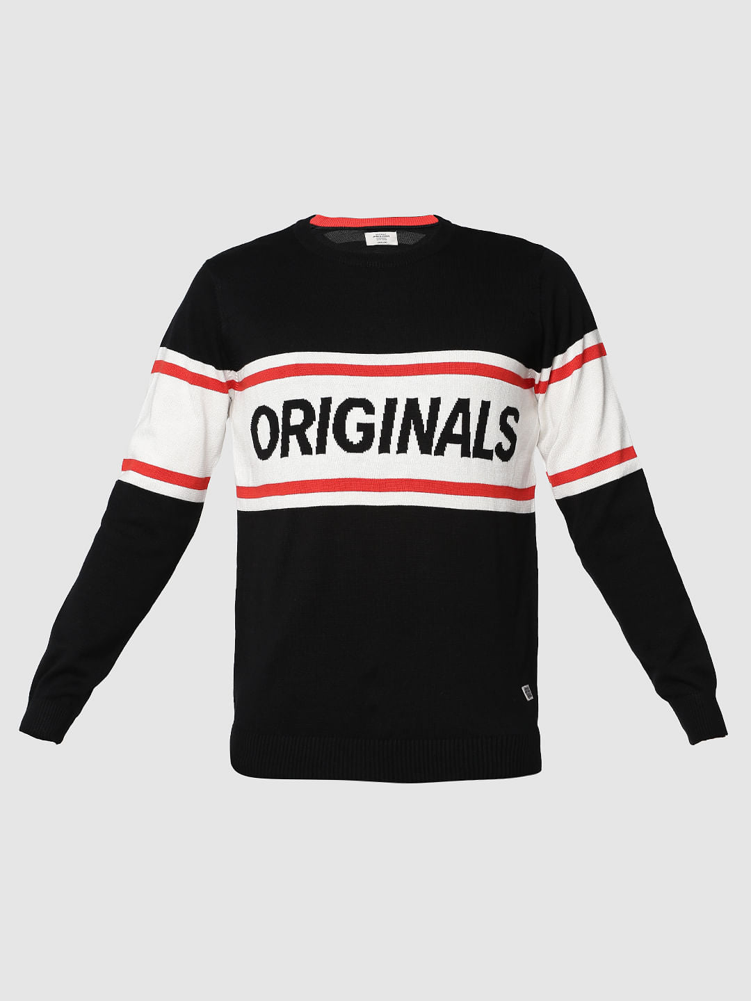 Black Logo Print Sweatshirt