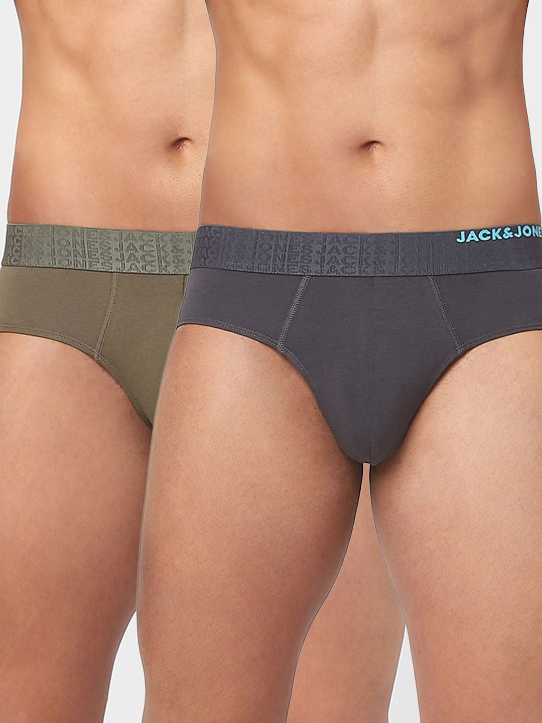 Pack Of 2 Green & Blue Briefs