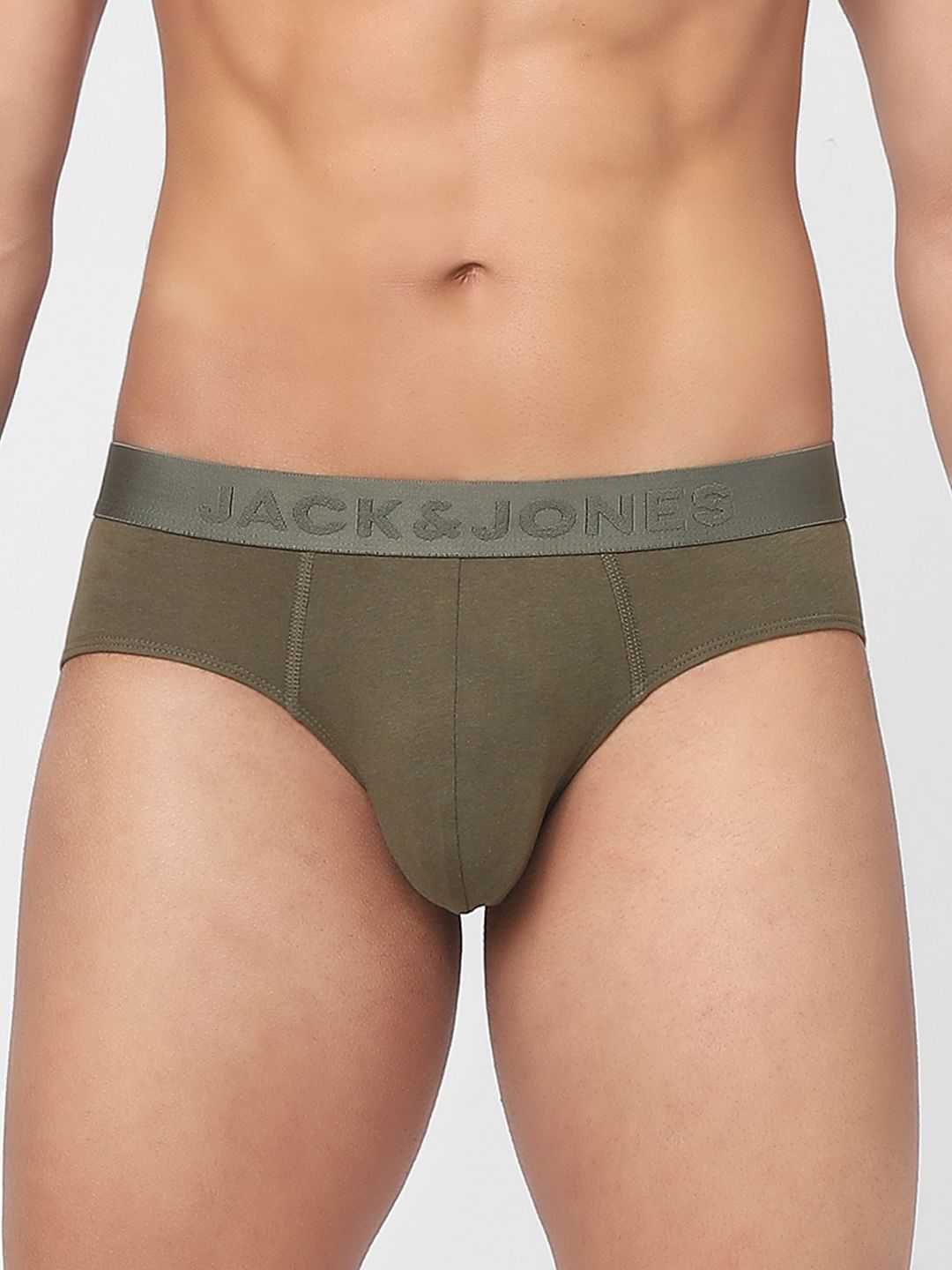 Pack Of 2 Green & Maroon Briefs
