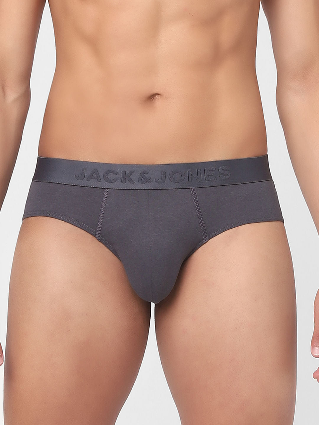 Pack Of 2 Grey & Green Briefs