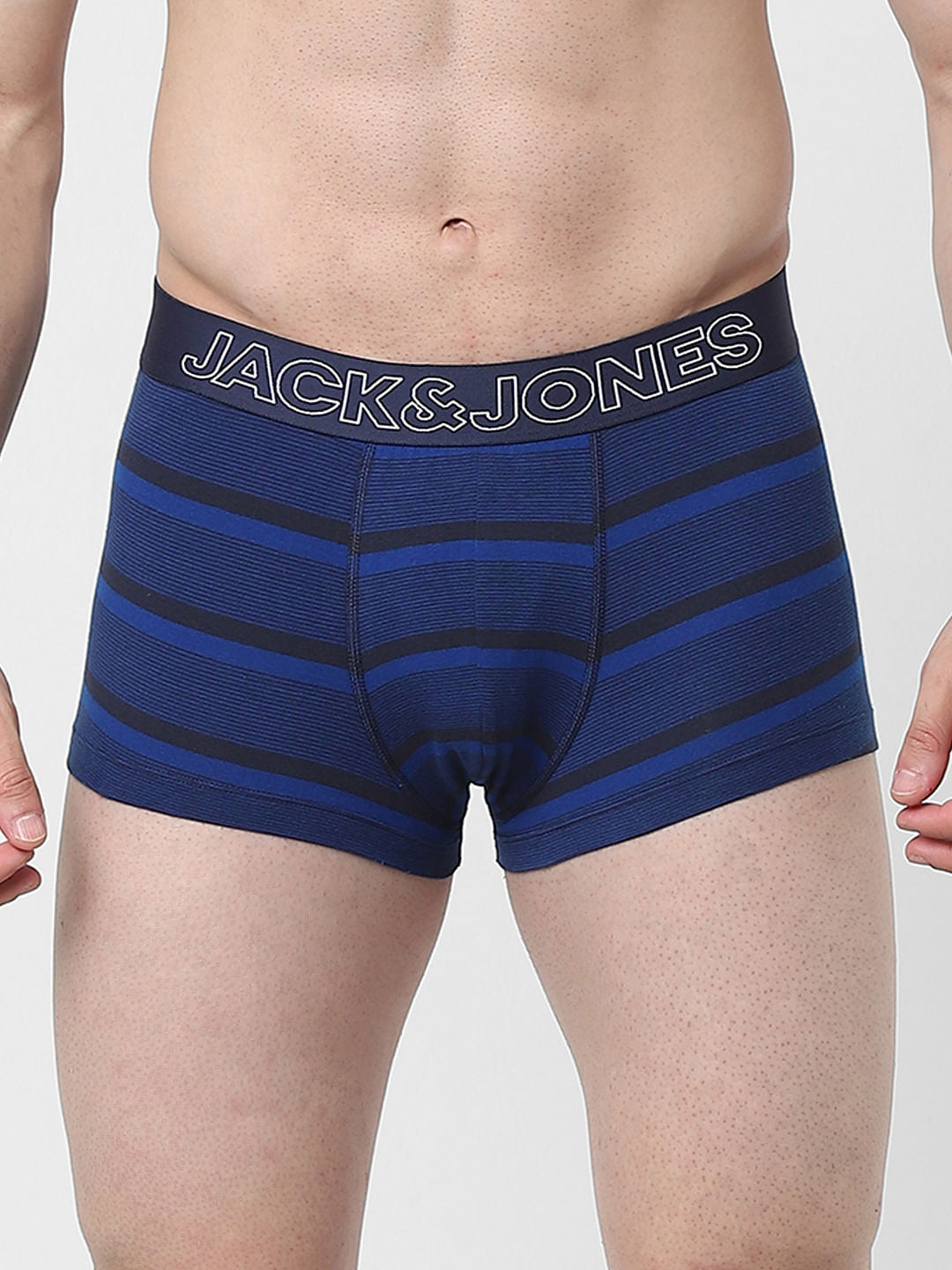 Blue Striped Trunks - S