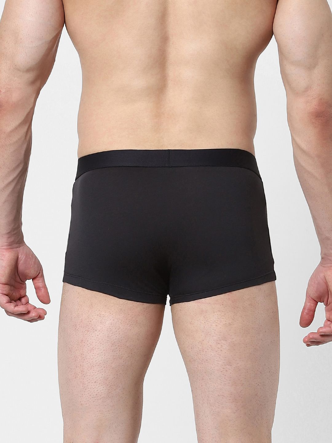 Pack of 2 Black & Navy Blue Trunks