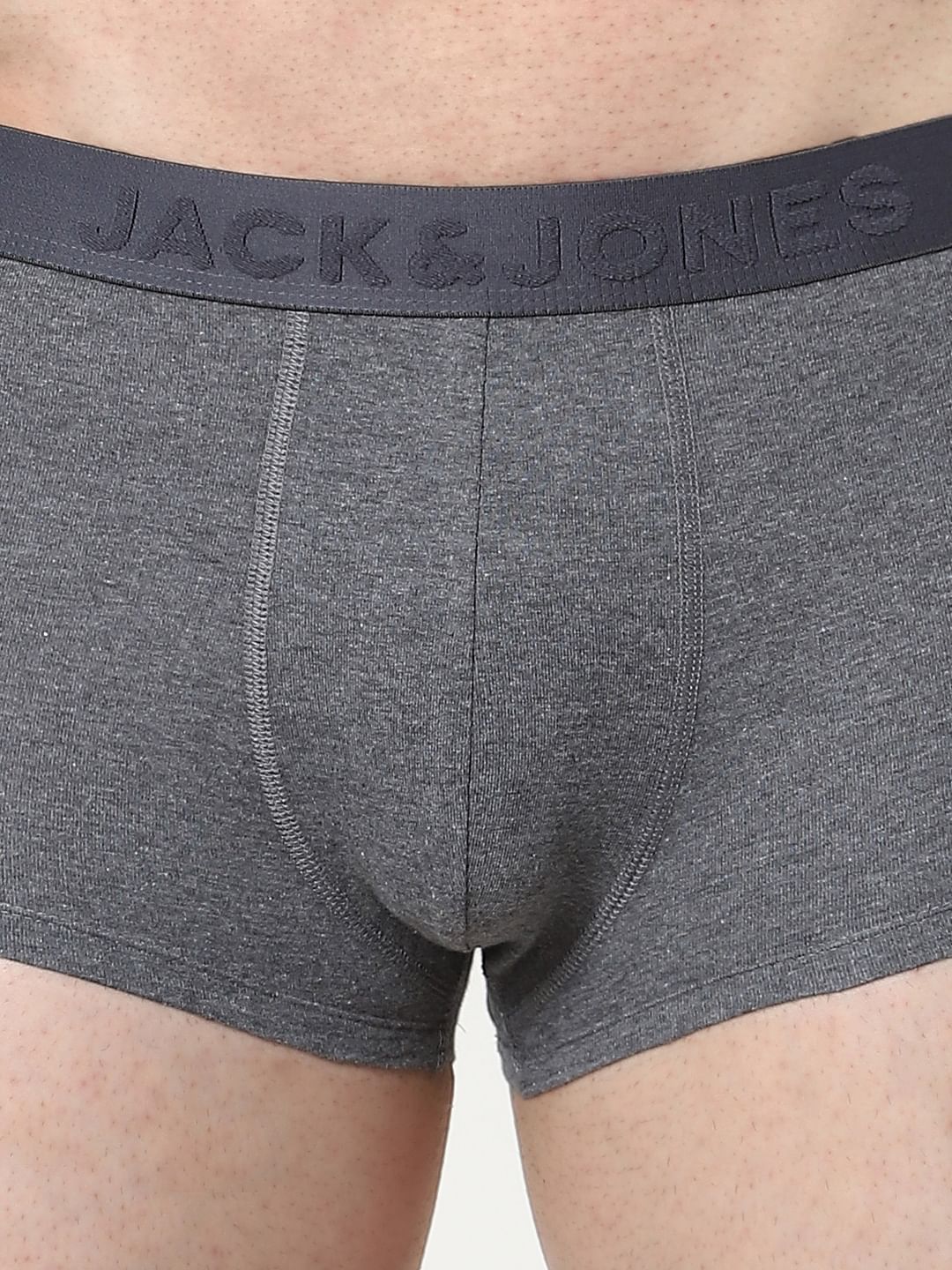 Grey & Navy Blue Trunks - Pack of 2