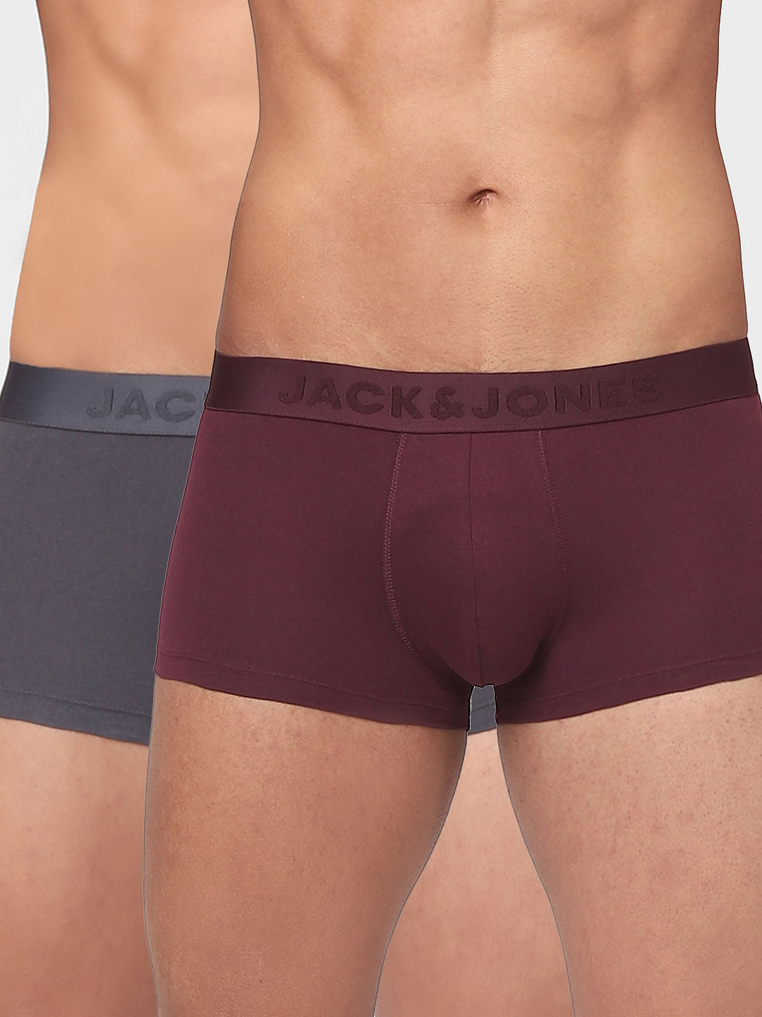 Pack Of 2 Blue & Maroon Trunks - S