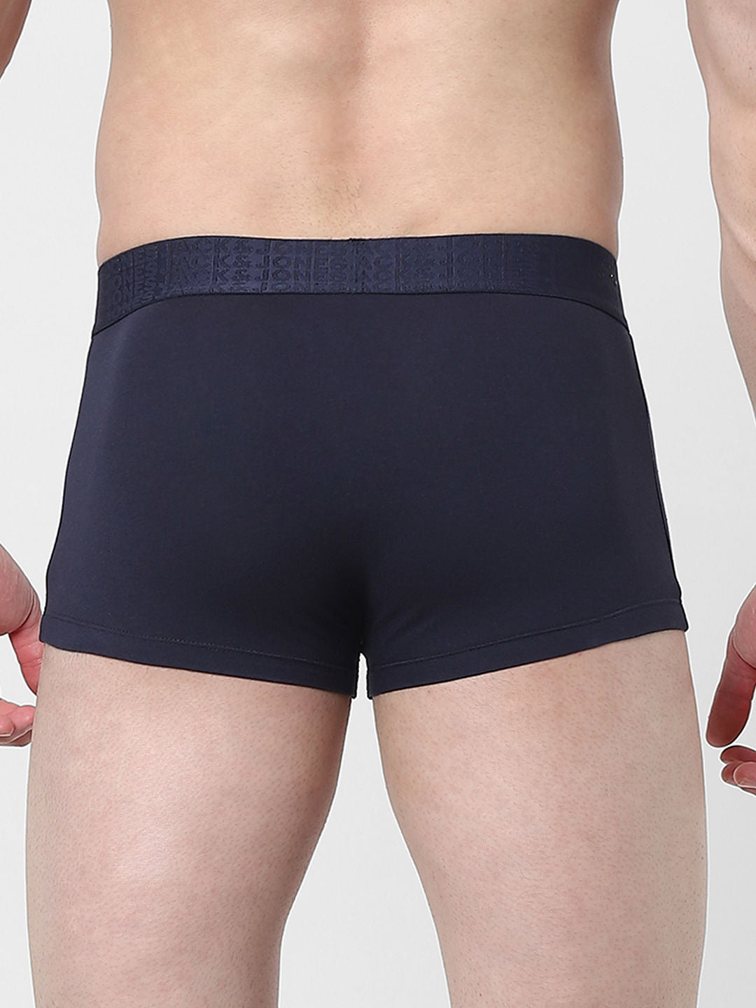 Pack of 2 Navy Blue & Black Logo Print Trunks